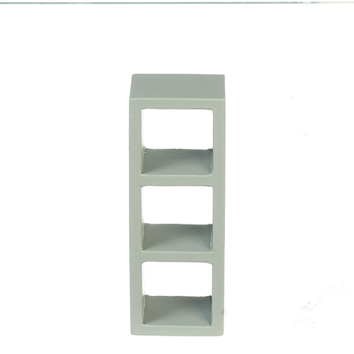 3-Shelf Unit, Stain. Gray